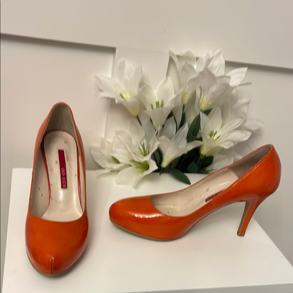 Elegant Orange Women's Heels